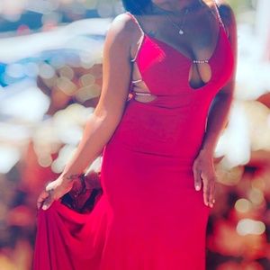 JOVANI rich dads red dress